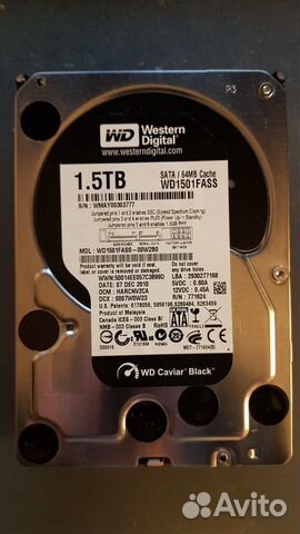 Жесткий диск Western Digital WD Caviar Black 1,5Tb купить в Санкт ...