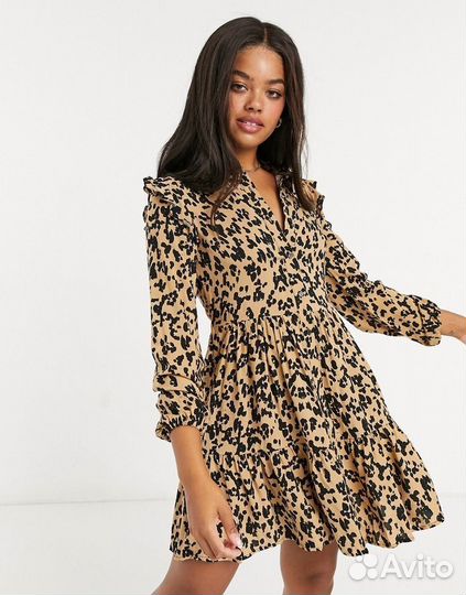 Платье рубашка stradivarius 42