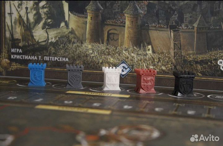 Игра престолов, миниатюры строений и трекеров