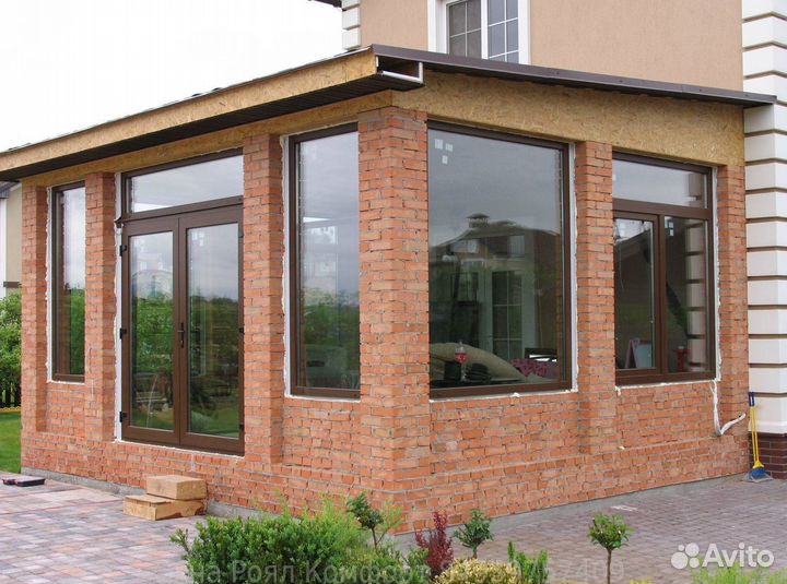 Остекление веранды распашное