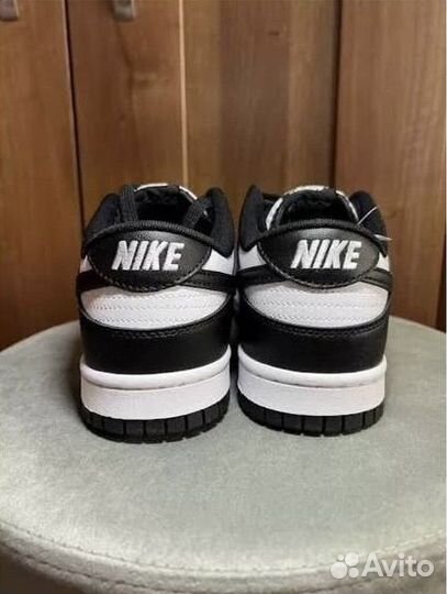 Кроссовки nike dunk low black and white