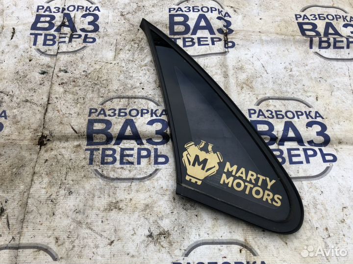 Стекло боковое глухое левое Шевроле Лачетти седан