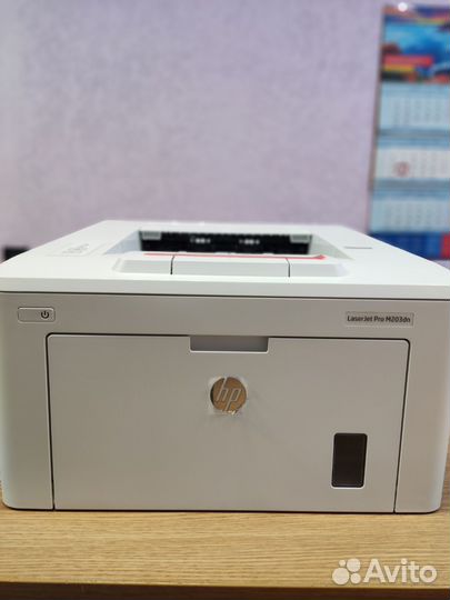 Принтер HP LJ Pro M203DN лазерный ч-б, А4, USB+LAN