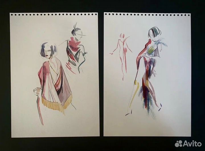 Репетитор по рисованию, fashion иллюстрации