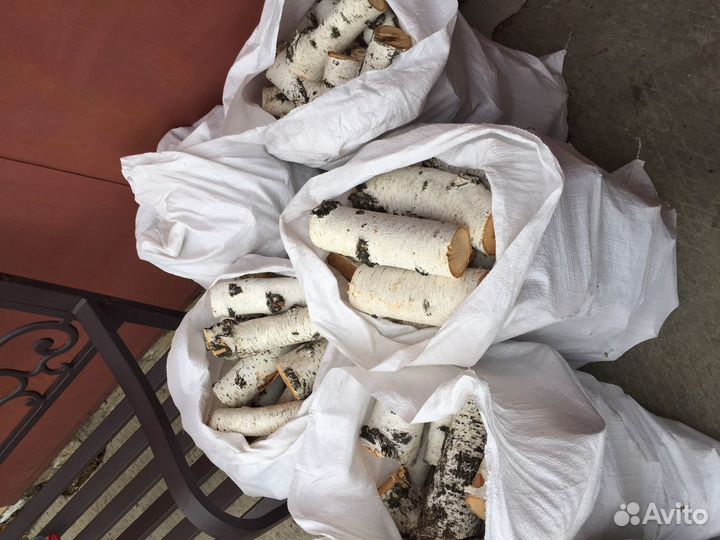 Дрова березовые в мешках