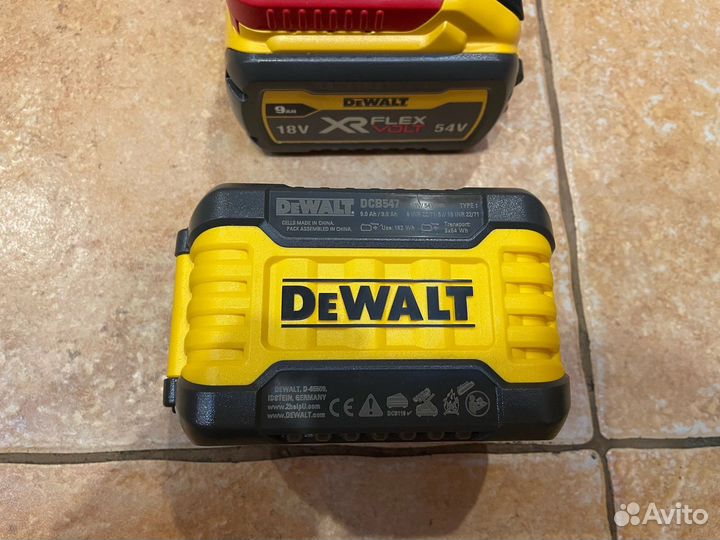 Аккумулятор dewalt Flexvolt dcb547