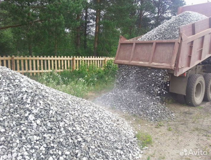 Гравийный щебень с доставкой