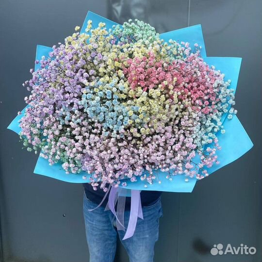 Гипсофила радужная букет Москва