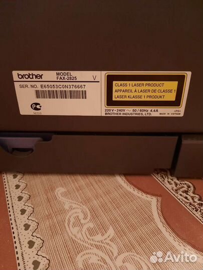 Факс копир лазерный, Brother Fax-2825r