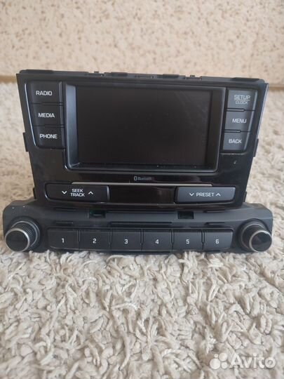 Штатная магнитола на hyundai solaris 2