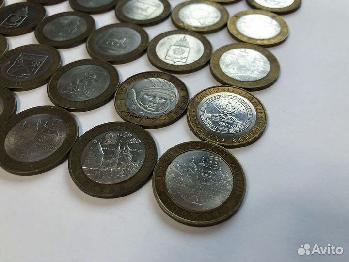 Биметаллические юбилейные монеты России 10 р