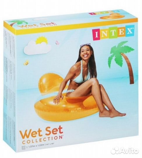 Надувные круги Intex разных размеров и форм