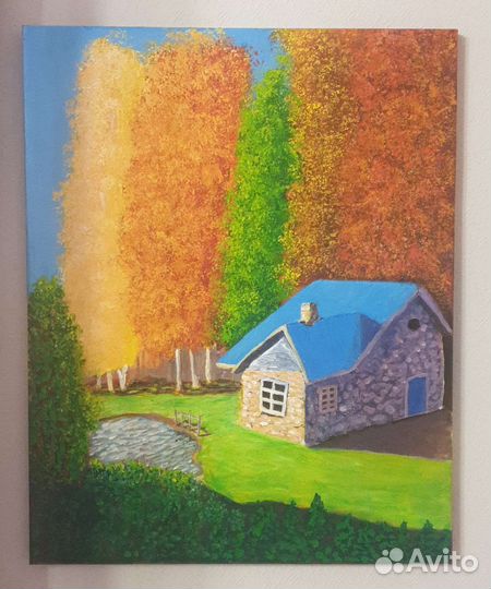 Картина акрилом на холсте