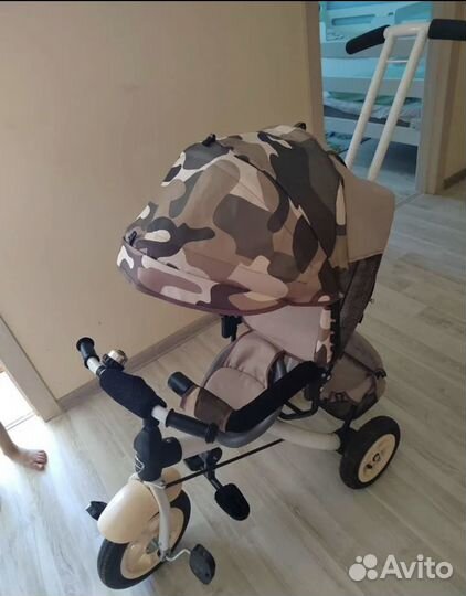 Велосипед коляска с ручкой