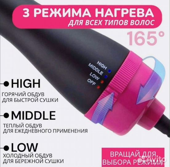 Фен щетка для выпрямления и укладки волос Новые