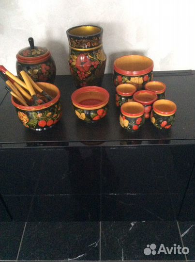 Столики детские с хохломской росписью