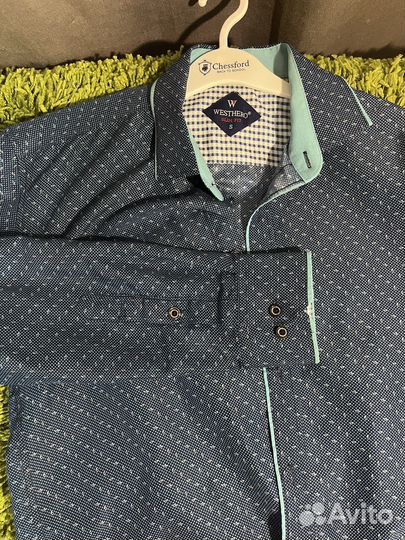 Рубашка на мальчика стильная 11-14 лет