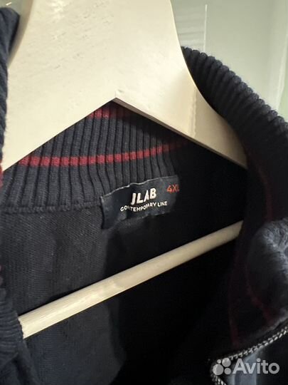 Джемпер мужской классический тёмно-синий