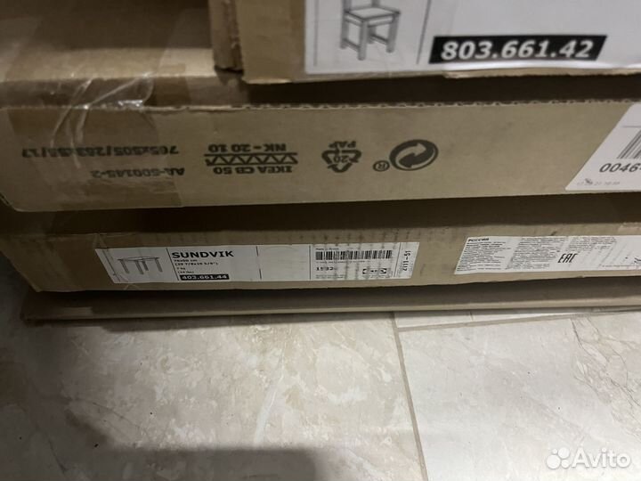 Детский стол и стул IKEA сундвик