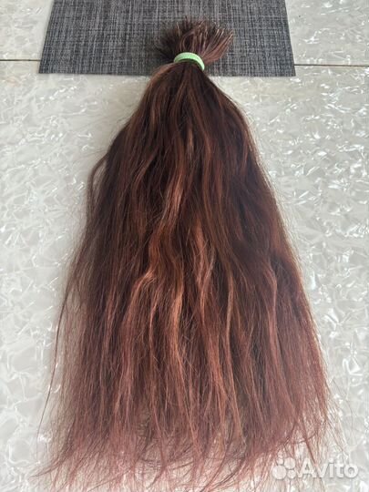 Волосы для наращивания натуральные бу 45 см