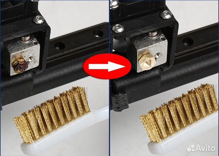 Щётка для чистки сопла 3D-принтера