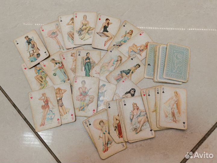 Карты игральные 19 век оригинал эротика ню