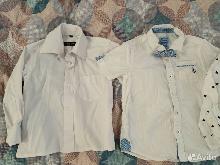 Рубашка белая нарядная 92-98