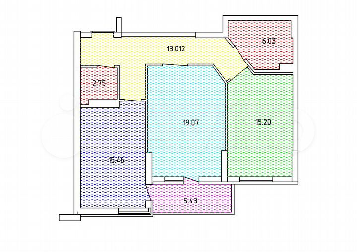 2-к. квартира, 70,7 м², 17/23 эт.