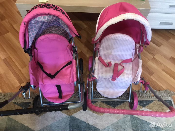 Коляски 2 штуки и ванночки 2 шт