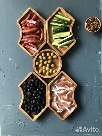 Менажница деревянная