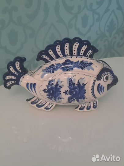 Гжель винтажссср Хозяйка меднойгоры самовар шкатул