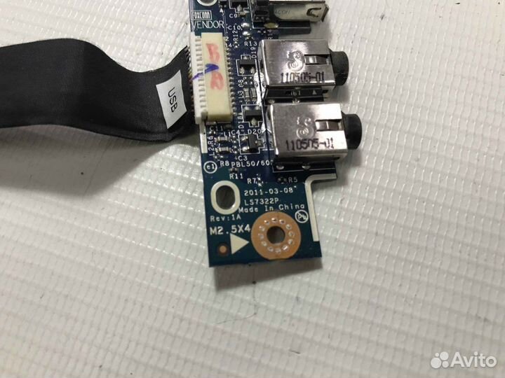 Плата USB и Audio для Asus K53U