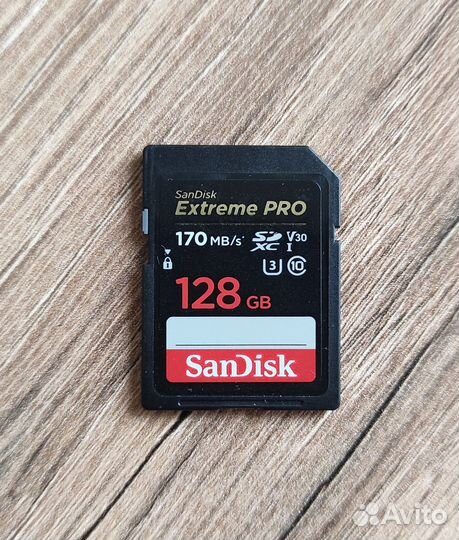 Карта памяти SanDisk Extreme Pro sdxc 128Гб 170/90