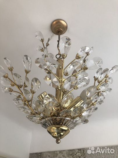 Люстра хрустальная с ветками