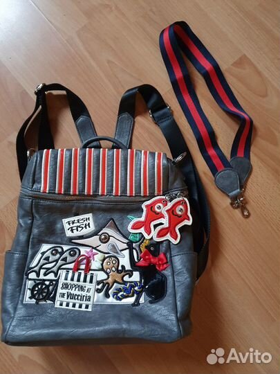 Кожаный рюкзак