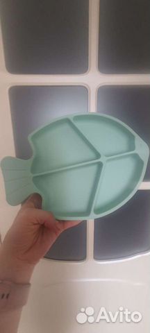 Силиконовая тарелка с присоской