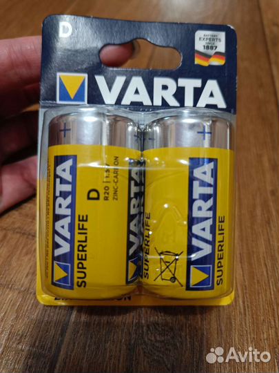 Батарейки Varta Superlife тип D