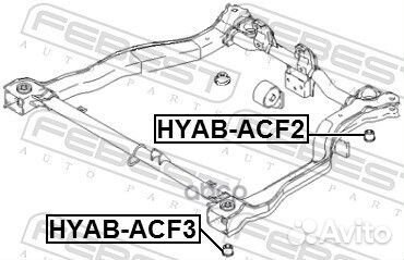 Сайлентблок подрамника hyundai accent 00 1999