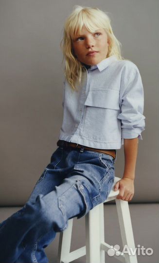 Рубашка zara новая 152