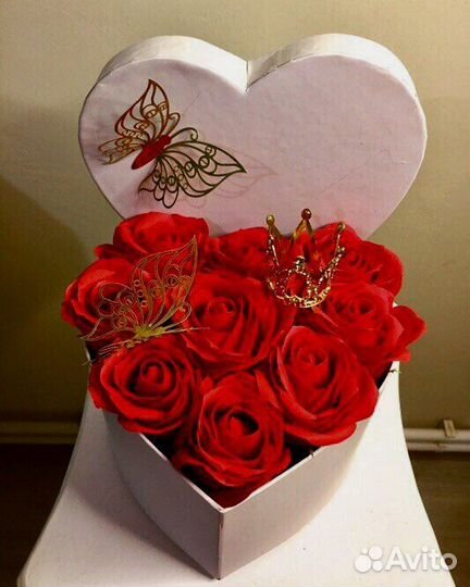 Букет из мыльных роз