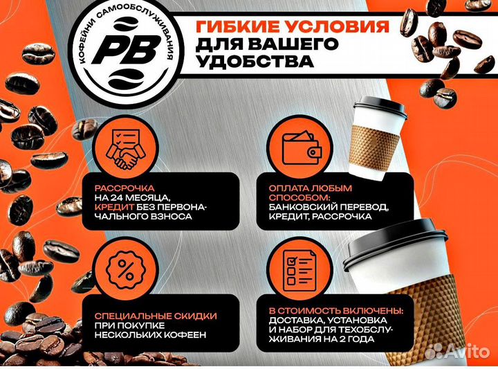 Кофейня самообслуживания для ТЦ