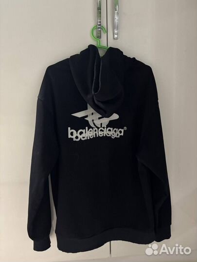 Худи Balenciaga Sweatshirt Regular Fit Men's Black