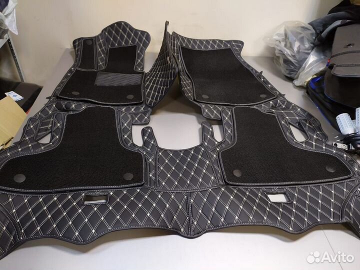 3D Коврики Hyundai Santa Fe из Экокожи