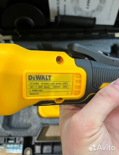 Ушм болгарка аккумуляторная Dewalt 5 ампер