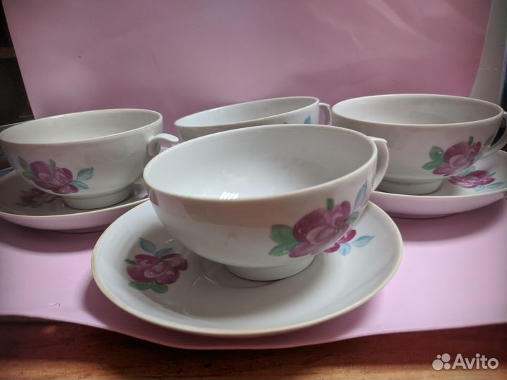 Чайные пары от сервиза Дулево, Полонский завод