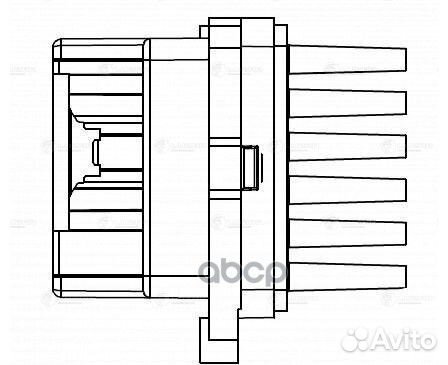 Резистор отопителя LFR1077 luzar