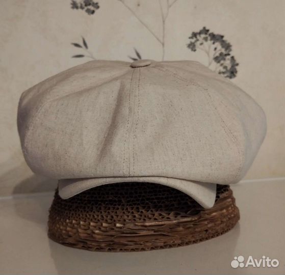 Кепка хулиганка/Гаврош/восьмиклинка льняная