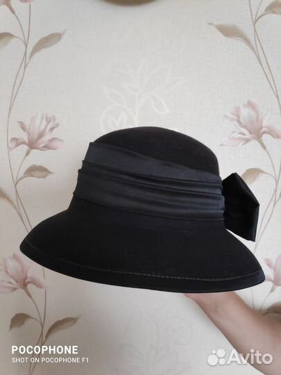 Шляпа фетровая женская