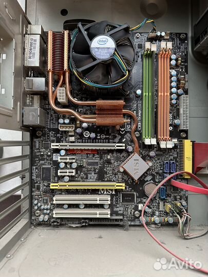 Материнская плата с процессором msi p35 e6550