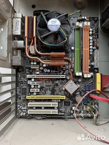 Материнская плата с процессором msi p35 e6550